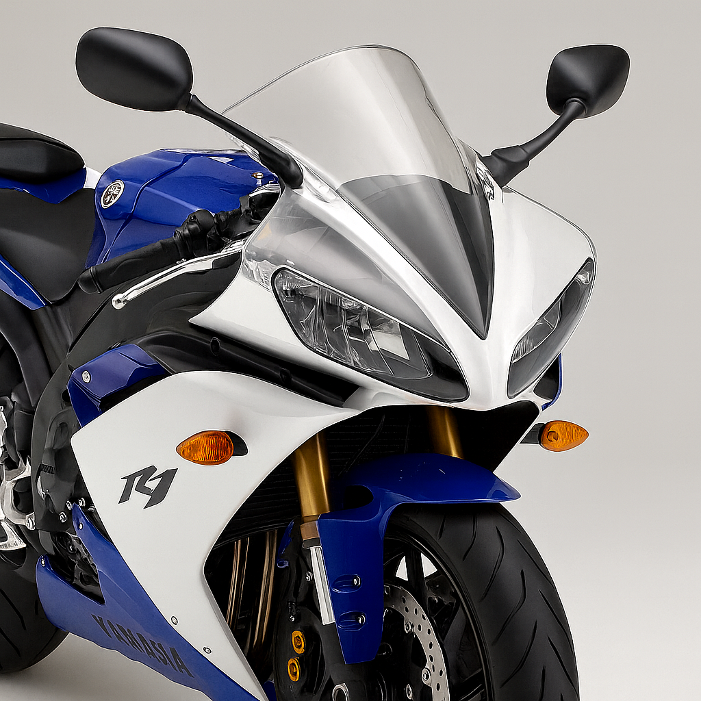 Cúpula doble burbuja Compatible con Yamaha YZF R1 2007 2008 - Transparente - Imagen 2